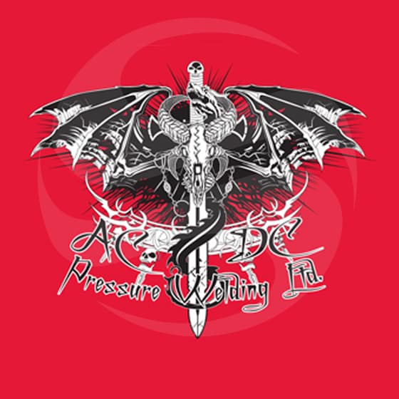 AC/DC Pressure Welding Logo — Logo Design portfolio example AC/DC Pressure Welding Logo — Logo Design portfolio example