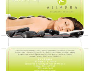 Allegra Holistic Clinic Branding — Logo Design portfolio example Allegra Holistic Clinic Branding — Logo Design portfolio example