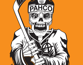 PAHCO Hockey Skeleton — Illustration portfolio example PAHCO Hockey Skeleton — Illustration portfolio example